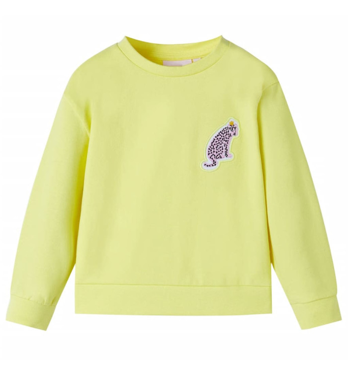 Sweatshirt pour enfants jaune 104 | Mobilier & Déco