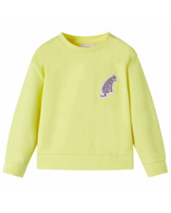 Sweatshirt pour enfants jaune 104 | Mobilier & Déco