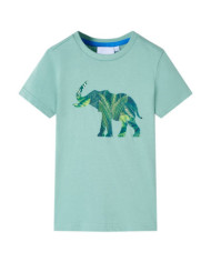 T-shirt pour enfants kaki clair 92 | Mobilier & Déco