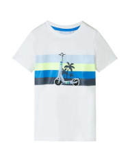 T-shirt pour enfants écru 116 | Mobilier & Déco