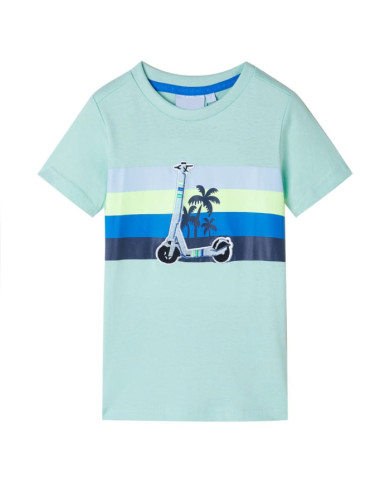 T-shirt pour enfants menthe clair 128 | Mobilier & Déco