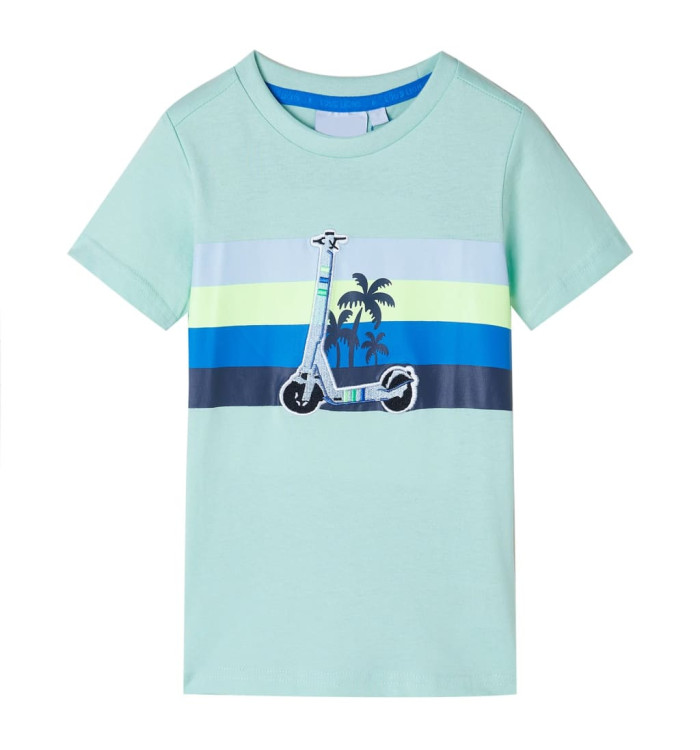 T-shirt pour enfants menthe clair 128 | Mobilier & Déco