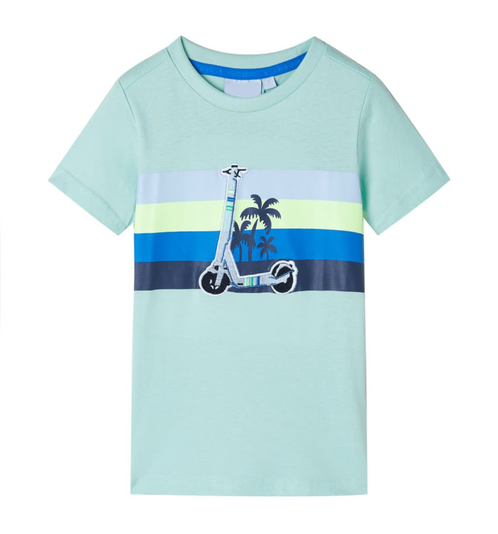 T-shirt pour enfants menthe clair 104 | Mobilier & Déco