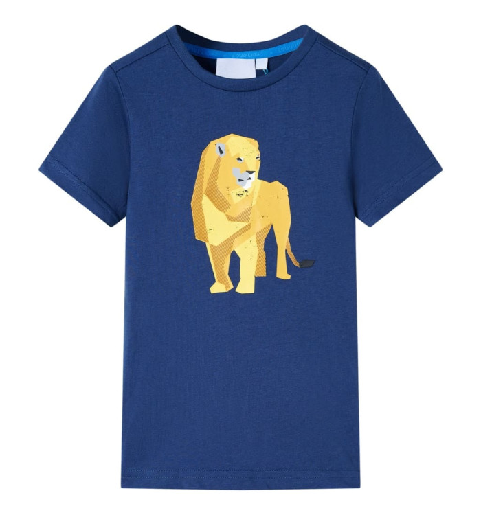 T-shirt pour enfants bleu foncé 116 | Mobilier & Déco