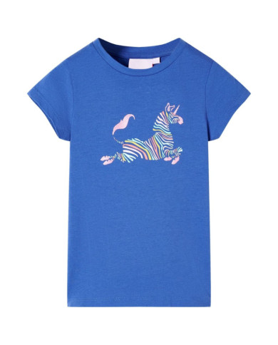 T-shirt pour enfants bleu cobalt 92 | Mobilier & Déco