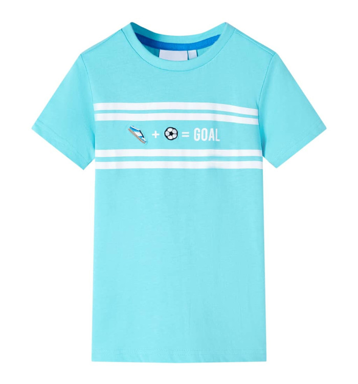 T-shirt pour enfants aqua 128 | Mobilier & Déco