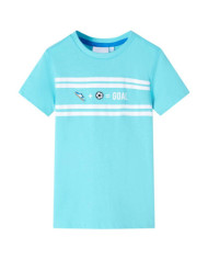 T-shirt pour enfants aqua 128 | Mobilier & Déco