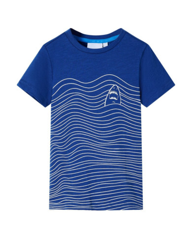 T-shirt pour enfants bleu foncé 140 | Mobilier & Déco