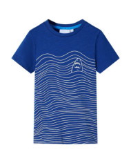 T-shirt pour enfants bleu foncé 140 | Mobilier & Déco