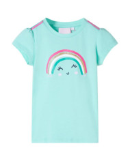 T-shirt pour enfants menthe clair 104 | Mobilier & Déco