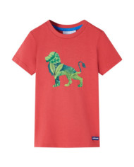 T-shirt pour enfants rouge 128 | Mobilier & Déco