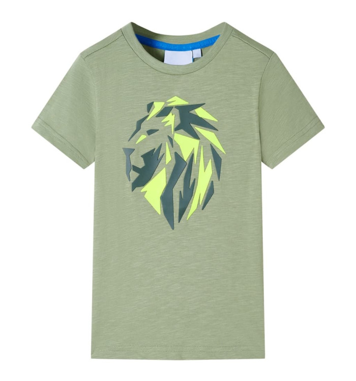 T-shirt pour enfants kaki clair 128 | Mobilier & Déco