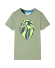 T-shirt pour enfants kaki clair 128 | Mobilier & Déco