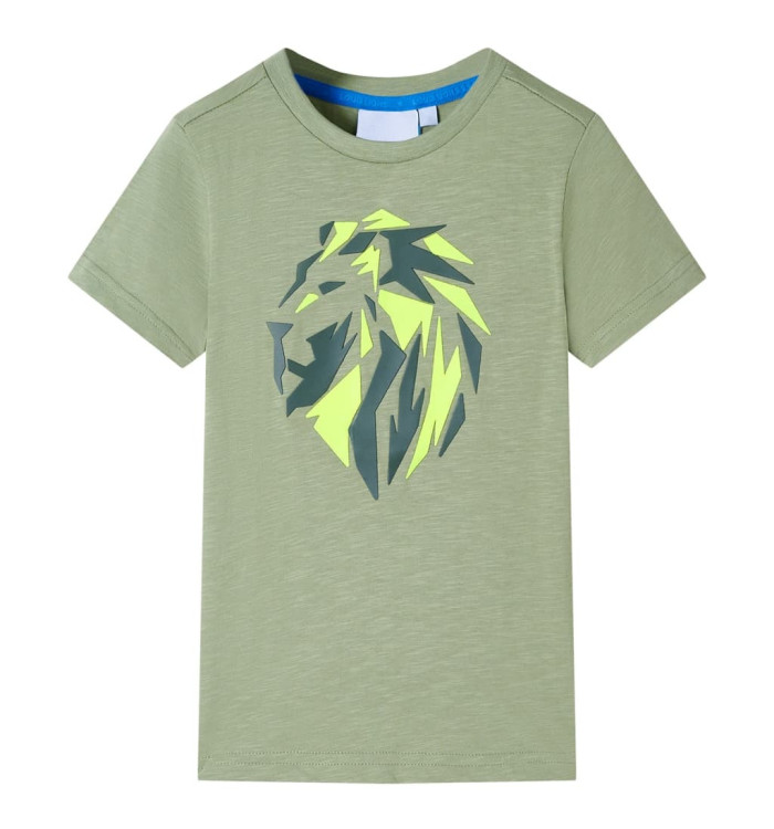 T-shirt pour enfants kaki clair 104 | Mobilier & Déco