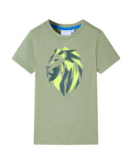 T-shirt pour enfants kaki clair 104 | Mobilier & Déco