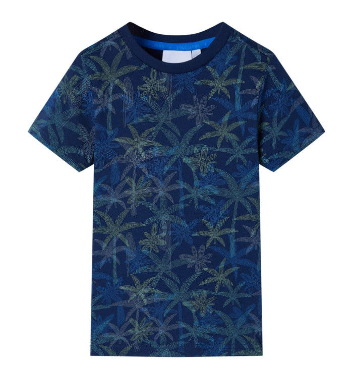 T-shirt pour enfants bleu marine 128 | Mobilier & Déco
