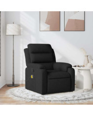 Fauteuil de massage inclinable Noir Tissu | Mobilier & Déco