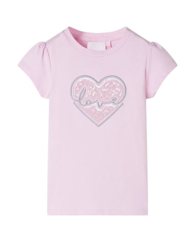T-shirt pour enfants rose clair 92 | Mobilier & Déco