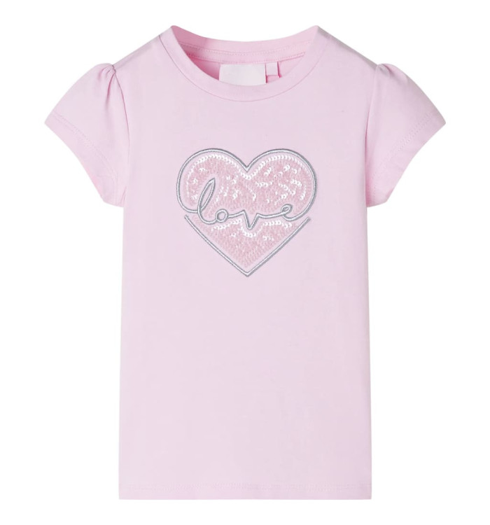 T-shirt pour enfants rose clair 92 | Mobilier & Déco