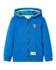 Sweatshirt à capuche avec fermeture éclair pour enfants bleu 104 | Mobilier & Déco