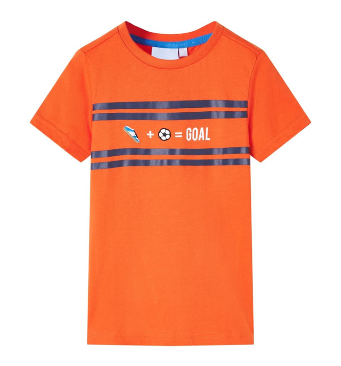 T-shirt pour enfants orange foncé 140 | Mobilier & Déco