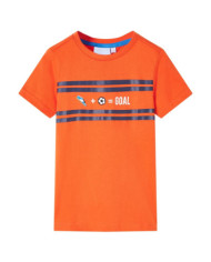 T-shirt pour enfants orange foncé 140 | Mobilier & Déco