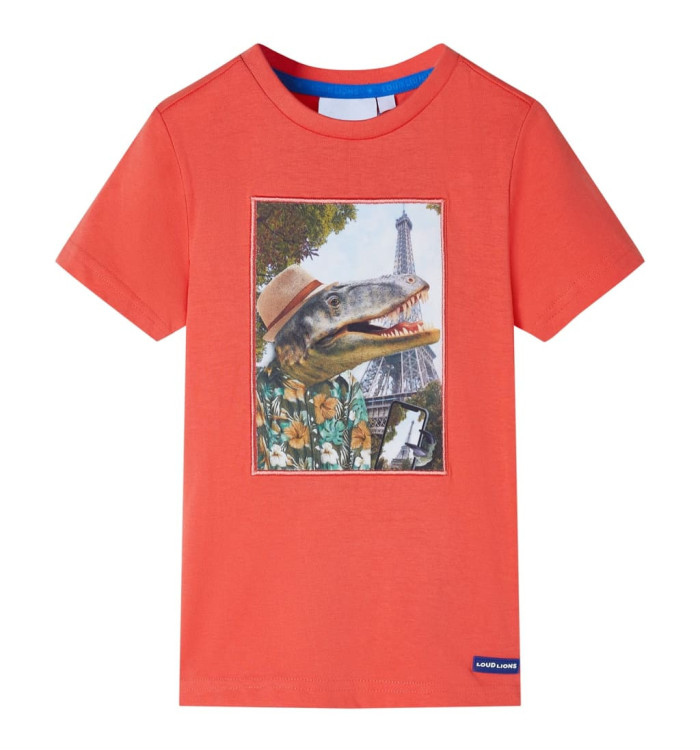 T-shirt pour enfants rouge clair 128 | Mobilier & Déco