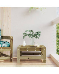 Repose-pied de jardin bois de pin imprégné | Mobilier & Déco