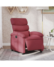 Fauteuil inclinable électrique Rouge bordeaux Tissu | Mobilier & Déco