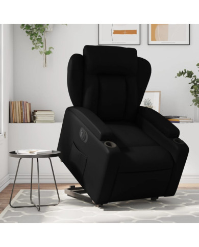 Fauteuil inclinable électrique noir similicuir | Mobilier & Déco