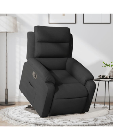 Fauteuil inclinable électrique noir tissu | Mobilier & Déco