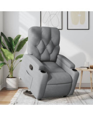 Fauteuil inclinable Gris clair Tissu | Mobilier & Déco