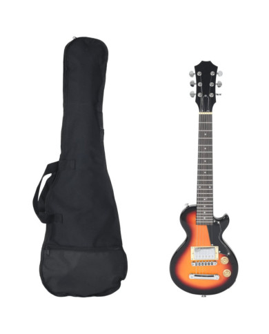 Guitare électrique pour enfants et sac marron et noir 3/4 30" | Mobilier & Déco
