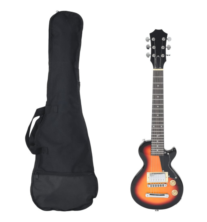 Guitare électrique pour enfants et sac marron et noir 3/4 30" | Mobilier & Déco