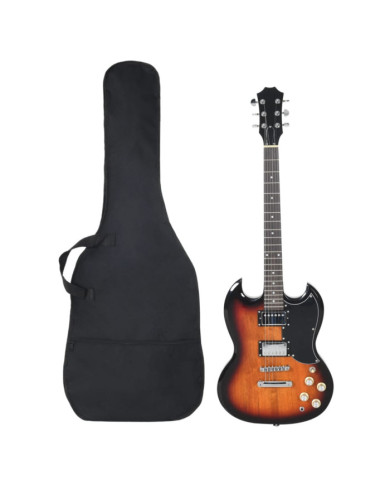 Guitare électrique pour débutants et sac marron et noir 4/4 39" | Mobilier & Déco