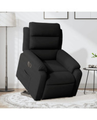 Fauteuil inclinable électrique noir velours | Mobilier & Déco