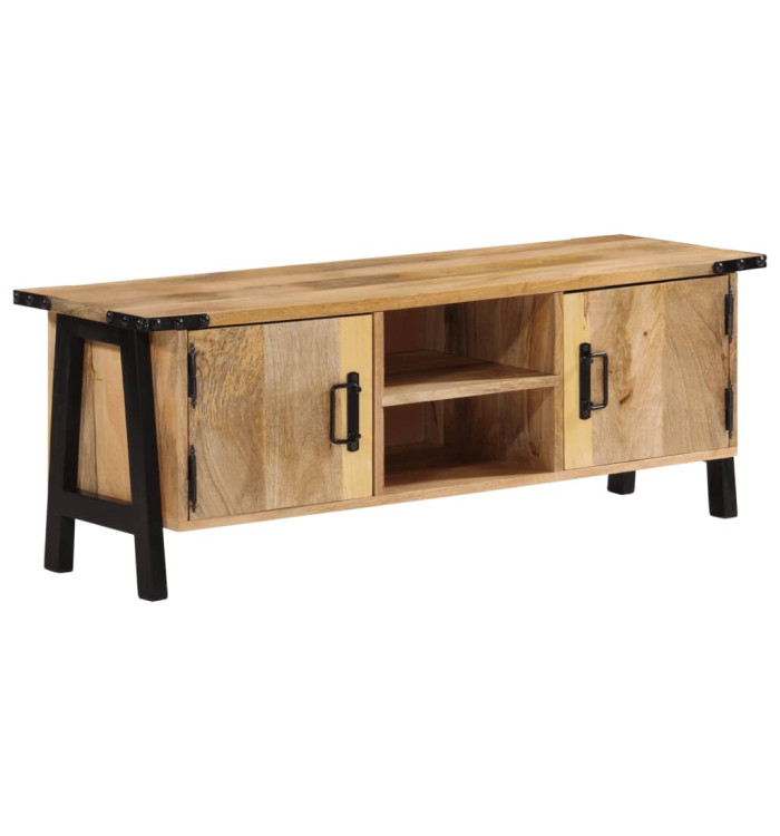 Meuble TV 110x35x40 cm bois massif de manguier | Mobilier & Déco