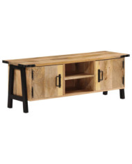 Meuble TV 110x35x40 cm bois massif de manguier | Mobilier & Déco