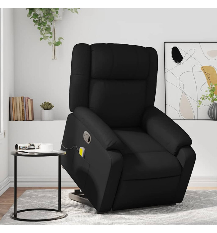 Fauteuil inclinable de massage Noir Similicuir | Mobilier & Déco