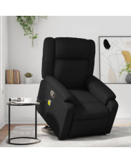 Fauteuil inclinable de massage Noir Similicuir | Mobilier & Déco