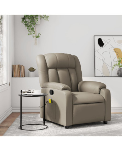 Fauteuil de massage inclinable Cappuccino Similicuir | Mobilier & Déco