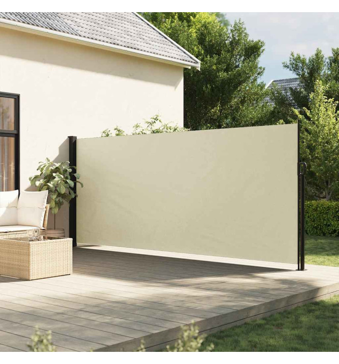 Auvent latéral rétractable crème 180x300 cm | Mobilier & Déco