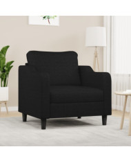 Fauteuil Noir 60 cm Tissu | Mobilier & Déco