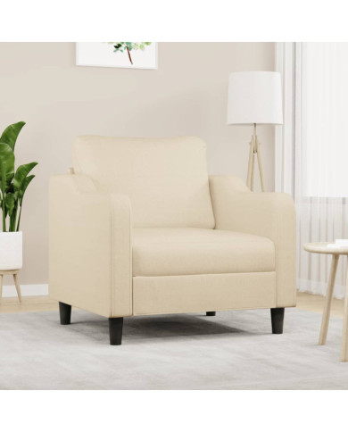 Fauteuil Crème 60 cm Tissu | Mobilier & Déco