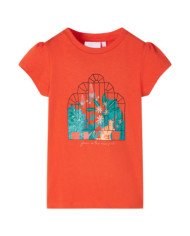 T-shirt pour enfants orange foncé 92 | Mobilier & Déco
