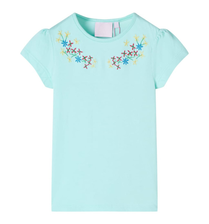 T-shirt pour enfants aqua clair 140 | Mobilier & Déco
