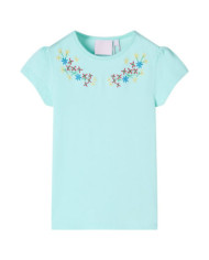 T-shirt pour enfants aqua clair 140 | Mobilier & Déco