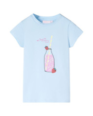 T-shirt pour enfants bleu doux 92 | Mobilier & Déco
