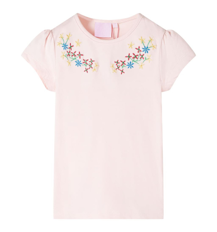 T-shirt pour enfants rose pâle 140 | Mobilier & Déco