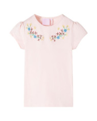 T-shirt pour enfants rose pâle 140 | Mobilier & Déco